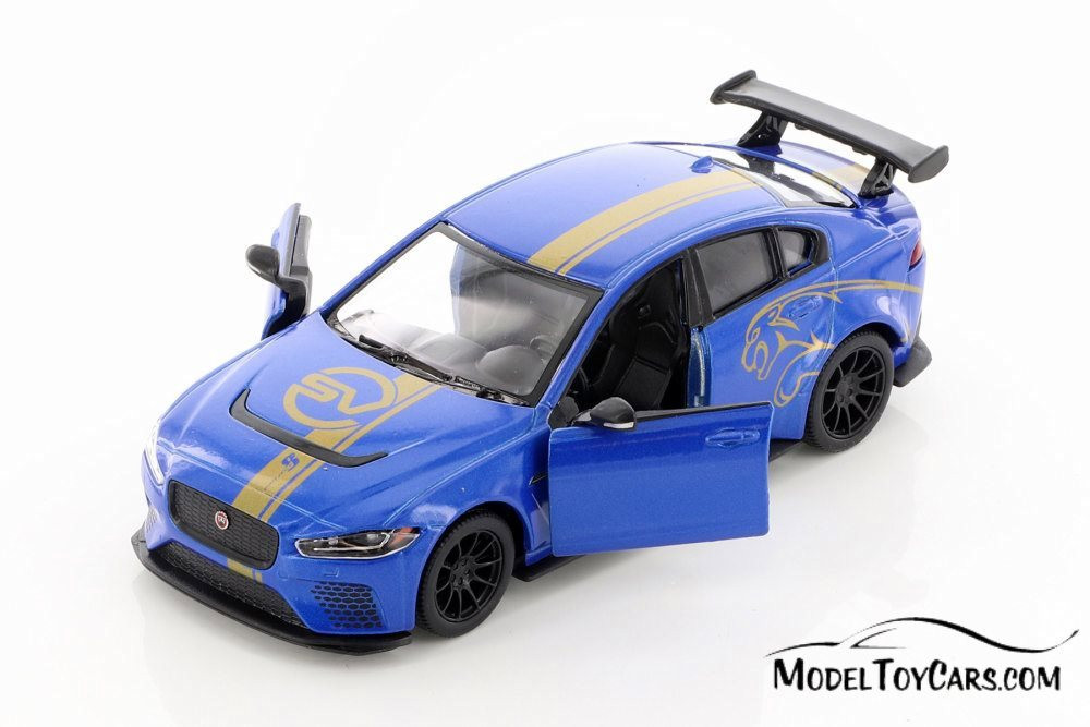 Jaguar Project 8 with Decals Hardtop, Blue - Kinsmart 5416DF - 1/38 scale  Diecast Model Toy Car