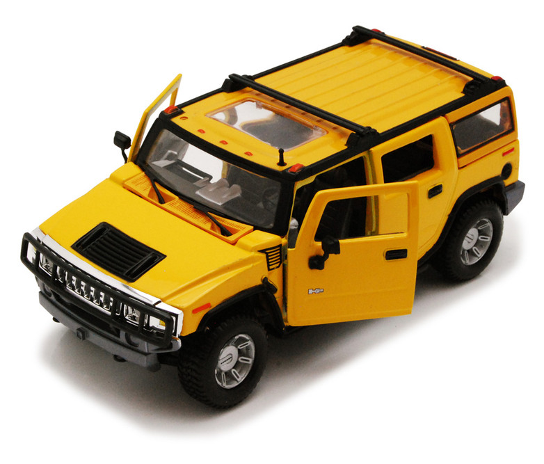 Hummer H2 SUV, Yellow - Maisto 34231 -1/27 Scale Diecast Model Toy Car