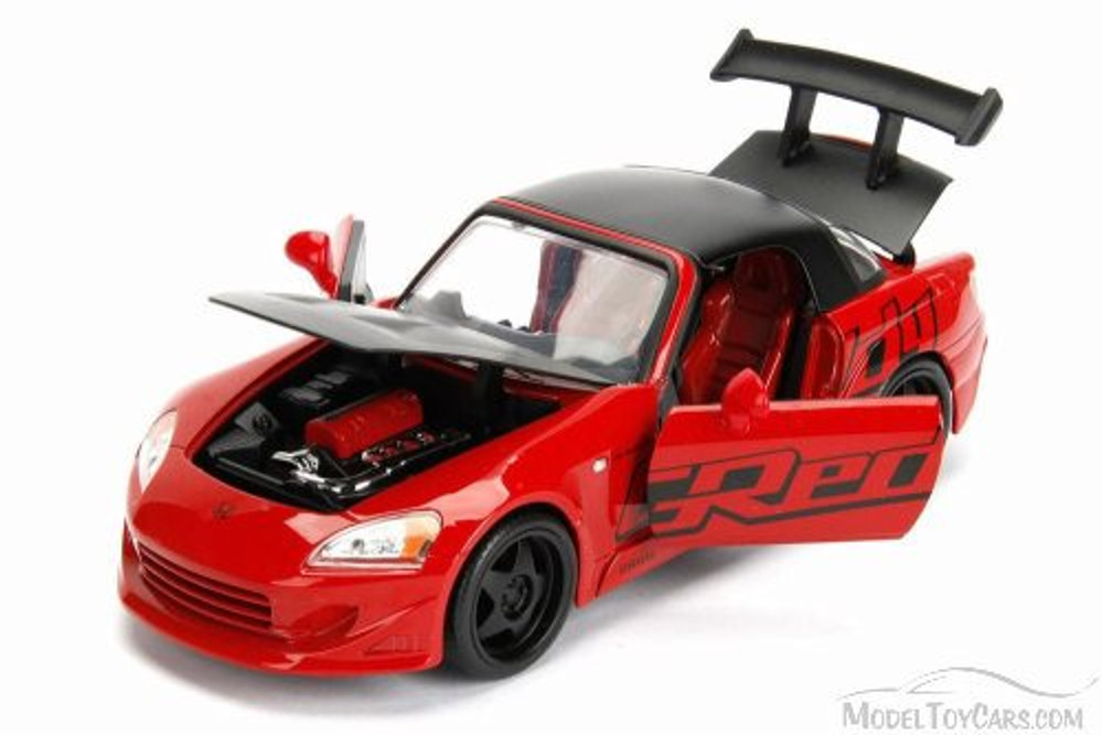 2001 Honda S2000 Hard Top, Red - Jada 98570WA1 - 1/24 Scale Diecast Model Toy Car