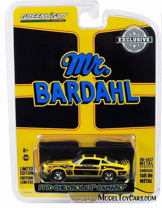 1970 Chevy Camaro, Mr. Bardahl - Greenlight 29989/48 - 1/64 scale Diecast Model Toy Car