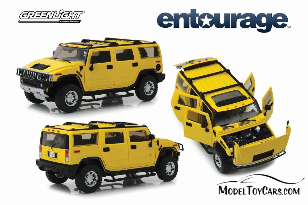 2003 Hummer H2, Entourage - Greenlight HWY18015 - 1/18 scale