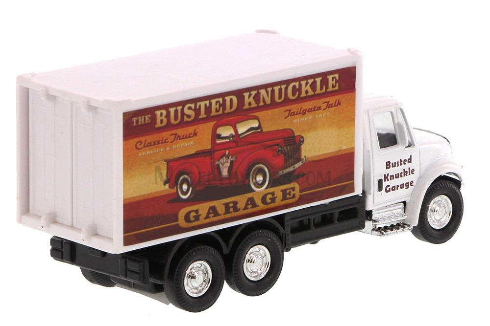 International Busted Knuckle Garage Delivery Box Truck-  2112BKG-1 - 5.25 Inch Scale Diecast Model 