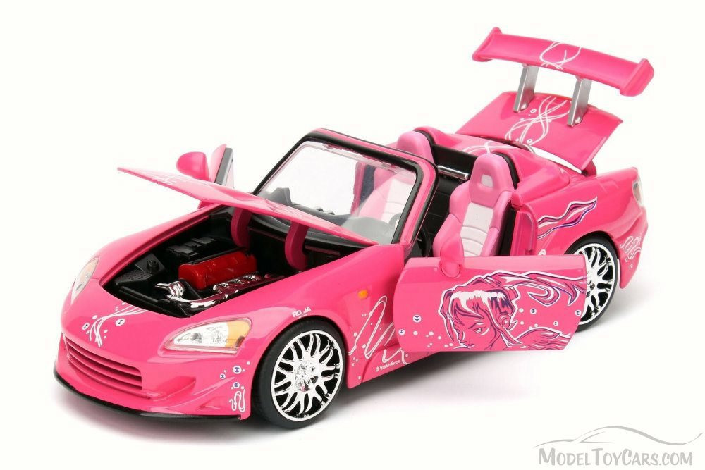 2001 Suki's Honda S2000 Convertible, Pink - Jada 97604 - 1/24