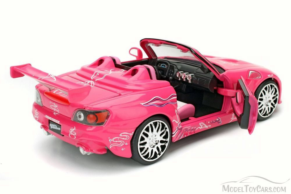 2001 Suki's Honda S2000 Convertible, Pink - Jada 97604 - 1/24