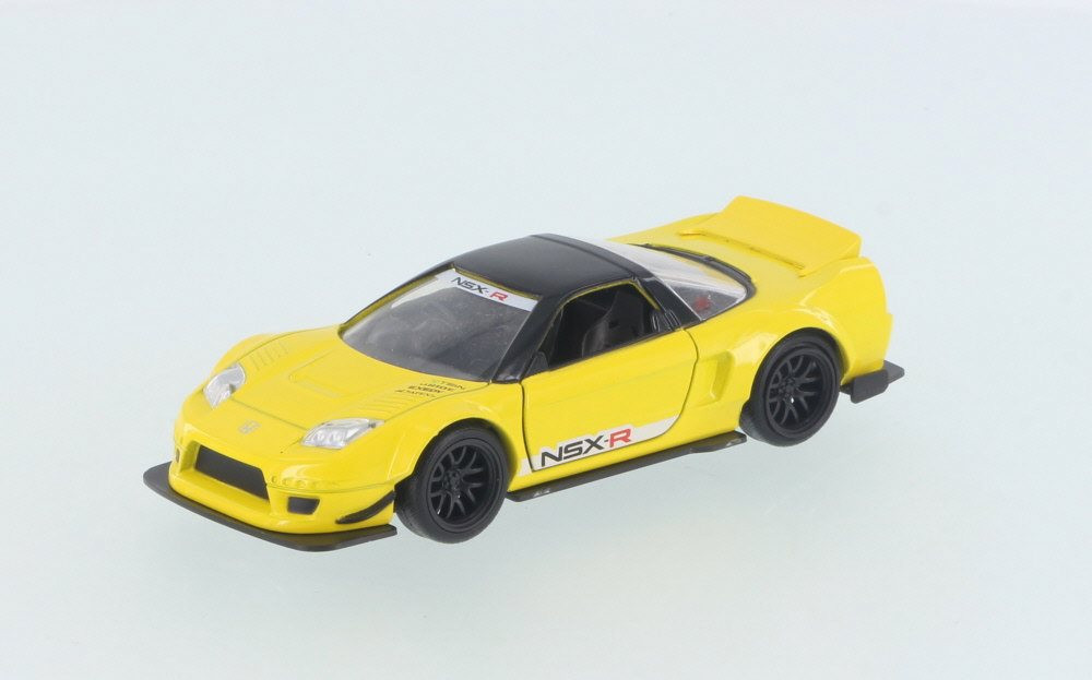 2002 Honda NSX Wide Body, Yellow - Jada 98561DP1 - 1/32 Scale