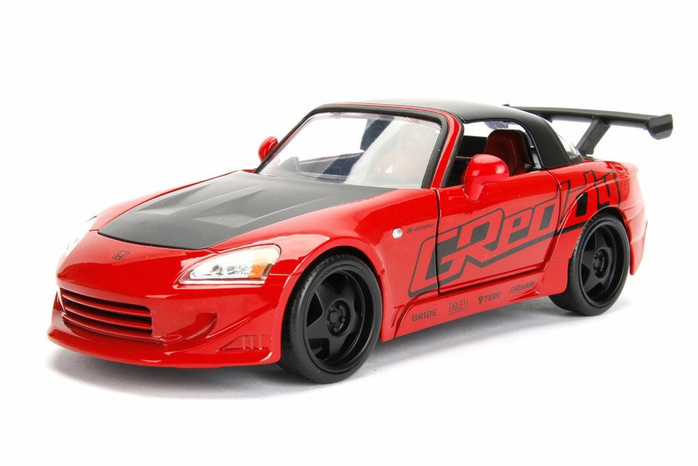 2001 Honda S2000 Hard Top, Red - Jada 98559DP1 - 1/24 Scale