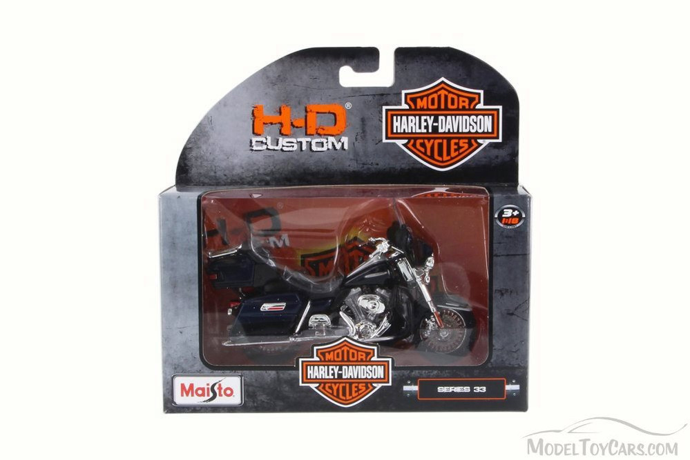 Harley-Davidson FLSTS 1:10 黒青 ④ Maisto Moto Harley Davidson FLSTS Heritage Softail Springer 1999