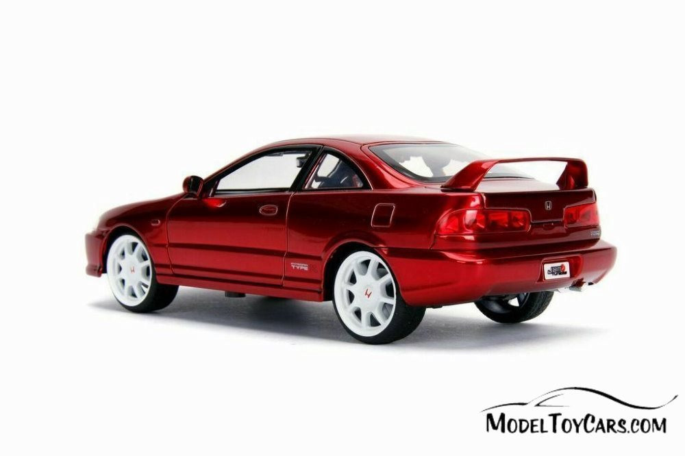 1995 Honda Integra Type-R (Japan Spec), Candy Red - Jada 30932 - 1/24 scale Diecast Model Toy Car