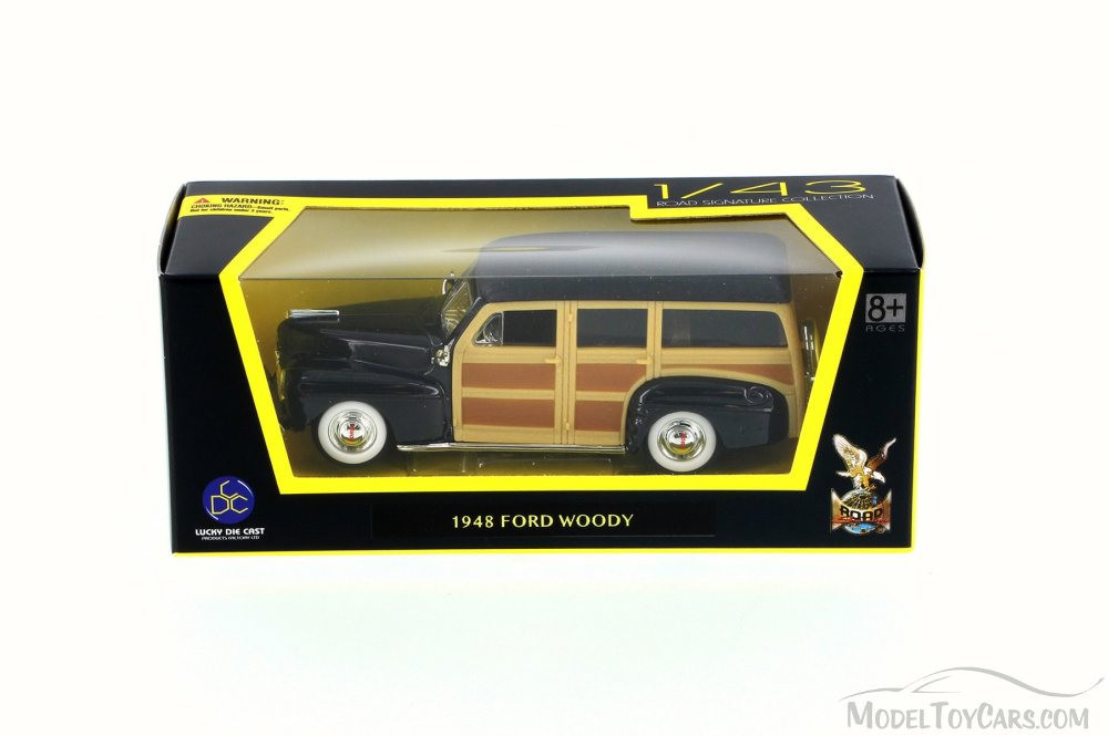 1948 Ford Woody, Black - Road Signature 94251 - 1/43 Scale Diecast Model Toy Car