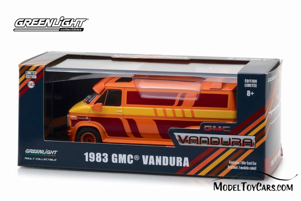 1983 GMC Vandura Custom, Orange - Greenlight 86327 - 1/43 Scale Diecast  Model Toy Car