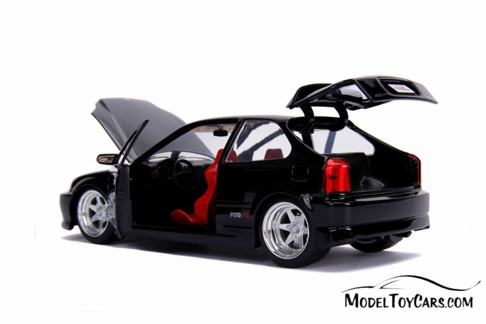 Honda Civic Type R (1997) 1/24スケール JADA TOYS JDM TUNERS 1997 HONDA CIVIC EK TYPE R BLUE 1:24