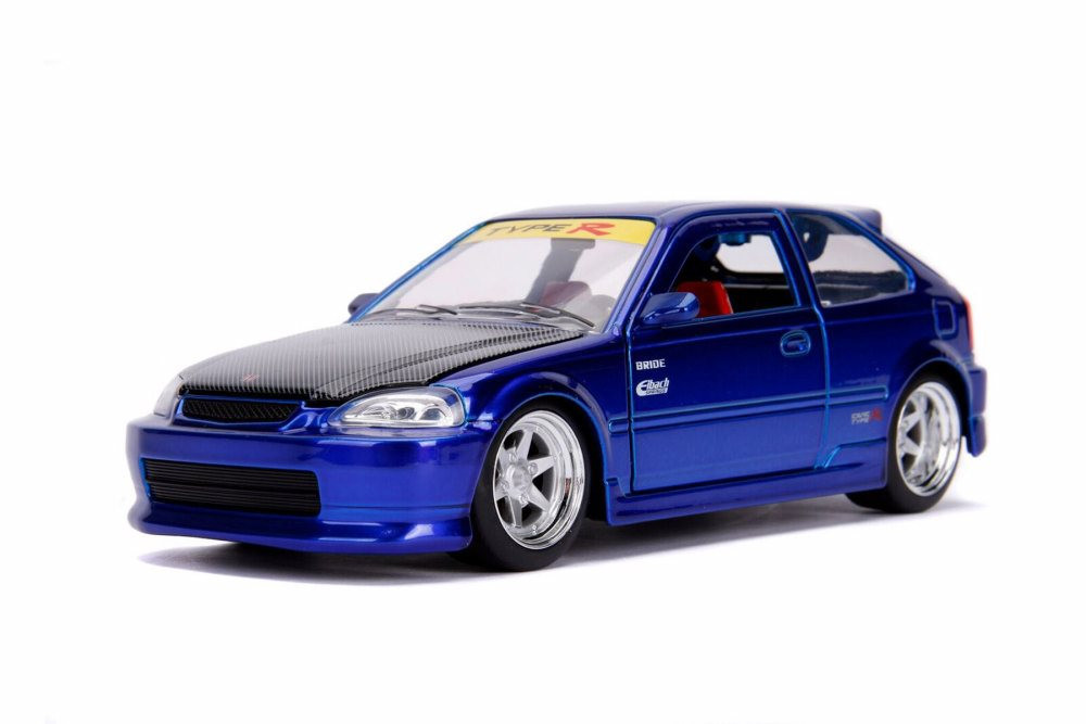 1997 Honda Civic Type R, Blue Jada 99772DP1 1/24 scale Diecast