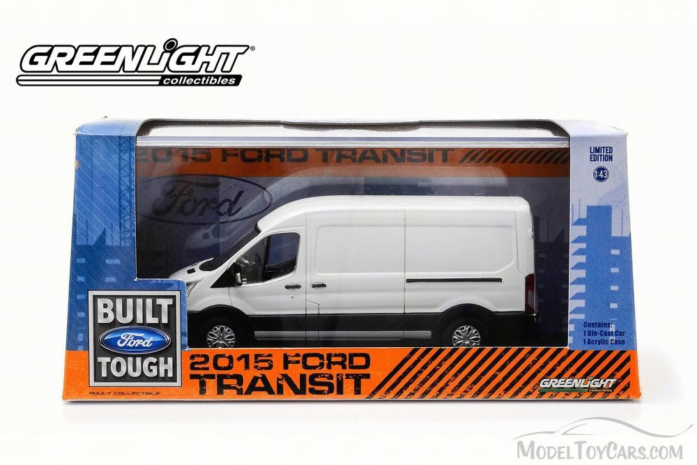 2015 Ford Transit (V363) Cargo Van, White - Greenlight 86039 - 1