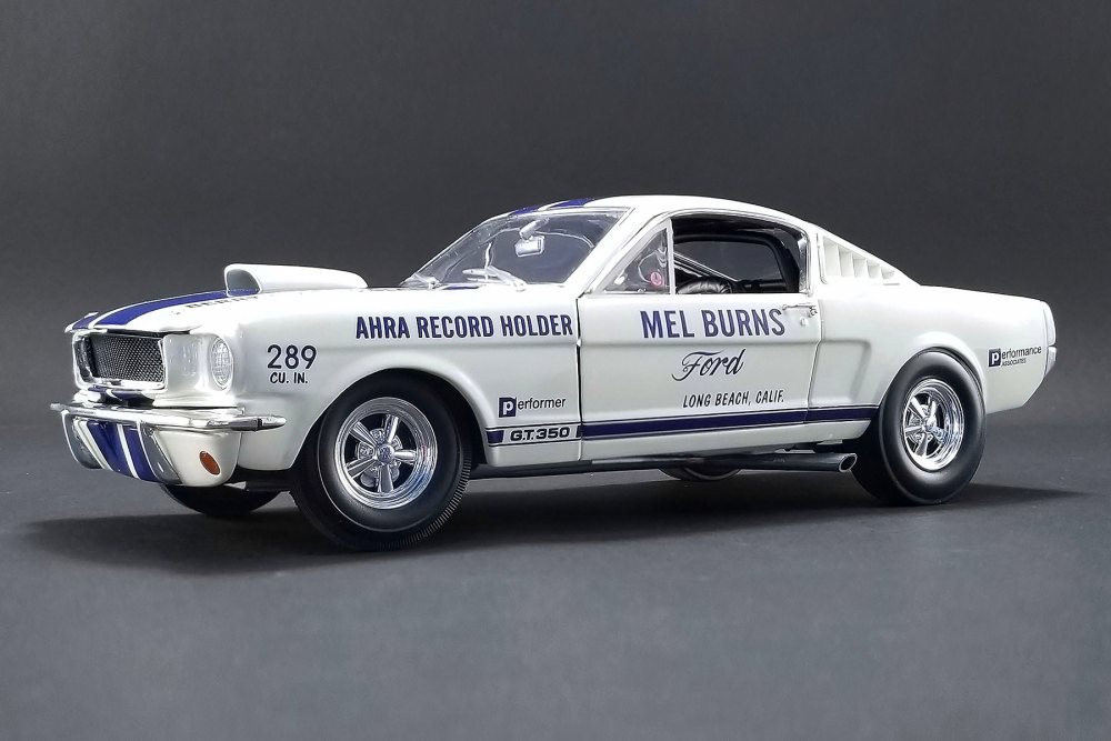 1965 Ford Shelby GT350 Mel Burns Drag, White w/ Blue - ACME