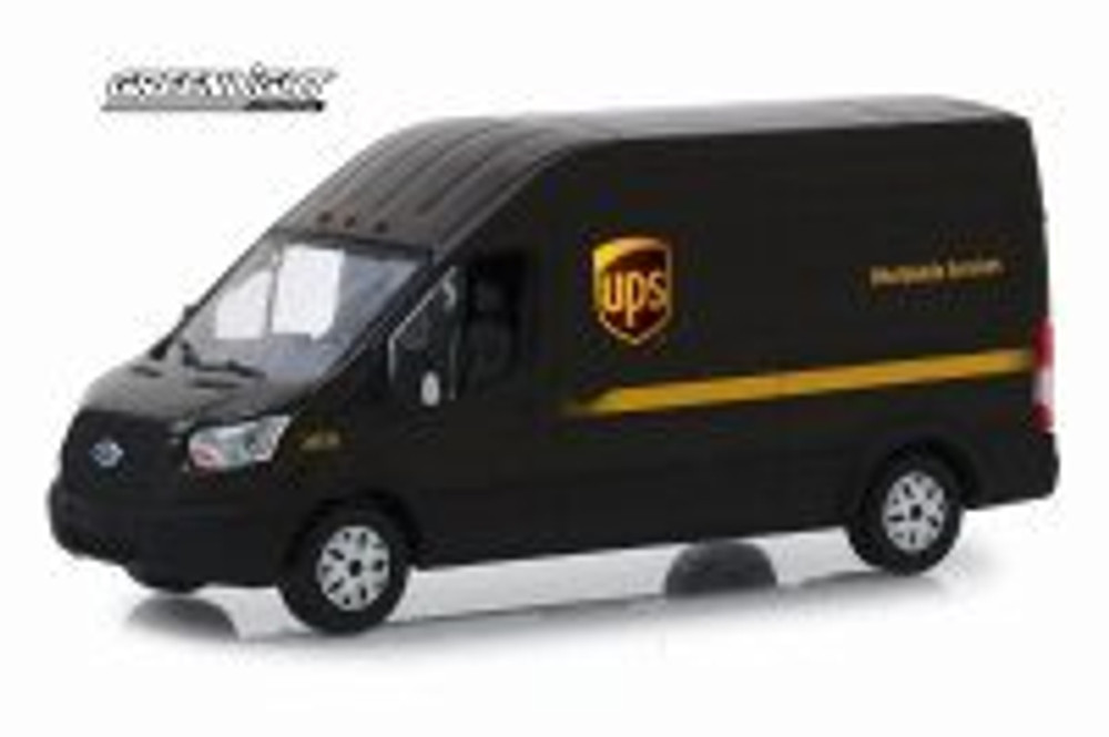 2018 Ford Transit High Roof Van, United Parcel Service (UPS) - Greenlight 86169 - 1/43 Diecast Car