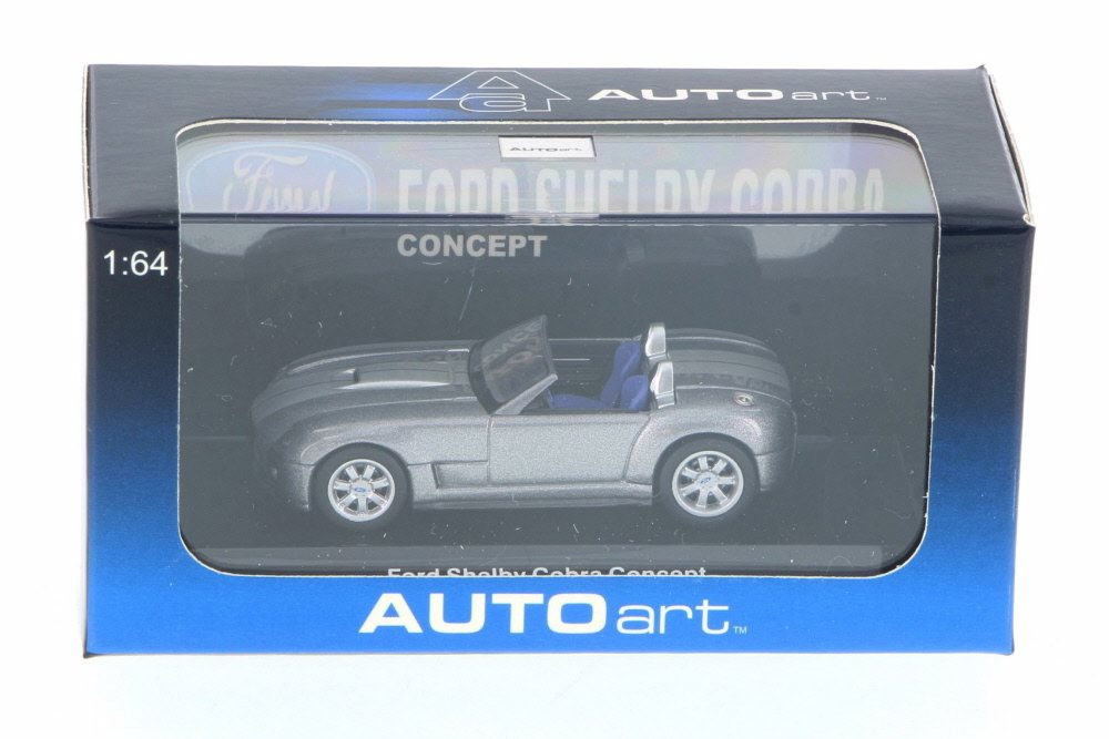 2004 Ford Shelby Cobra Concept Car, Tungsten Silver - Auto Art 20541 - 1/64 Scale Diecast Car