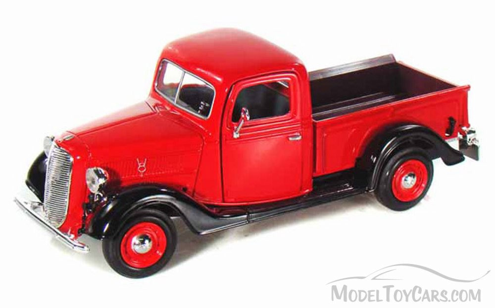 1937 Ford Pick-up Truck, Red - Showcasts 73233 - 1/24 Scale Diecast Model Toy Car