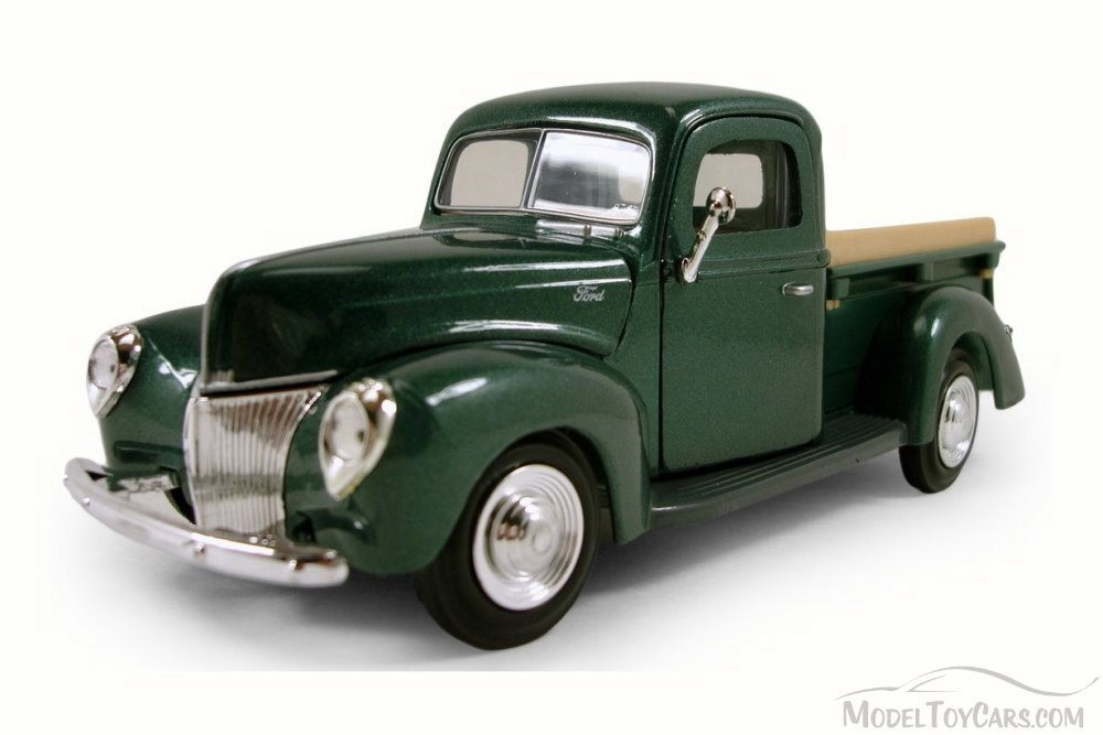 1940 Ford Pick Up truck, Green - Motor Max 73234AC - 1/24 Scale Diecast Model Toy Car