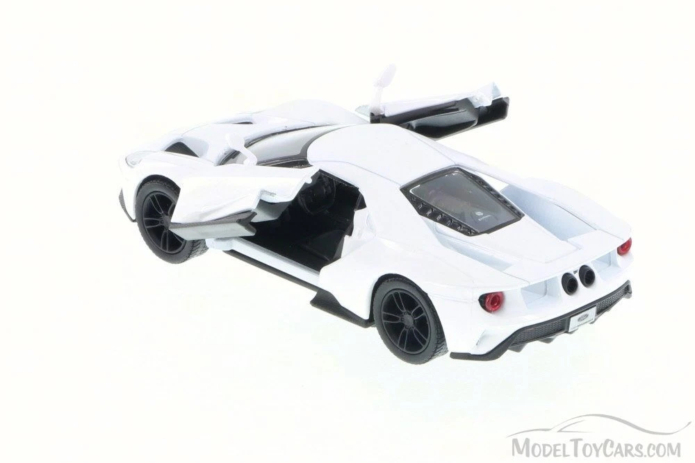 2017 Ford GT, White - Kinsmart 5391D - 1/38 Scale Diecast Model Toy Car (Brand New, but NOT IN BOX)