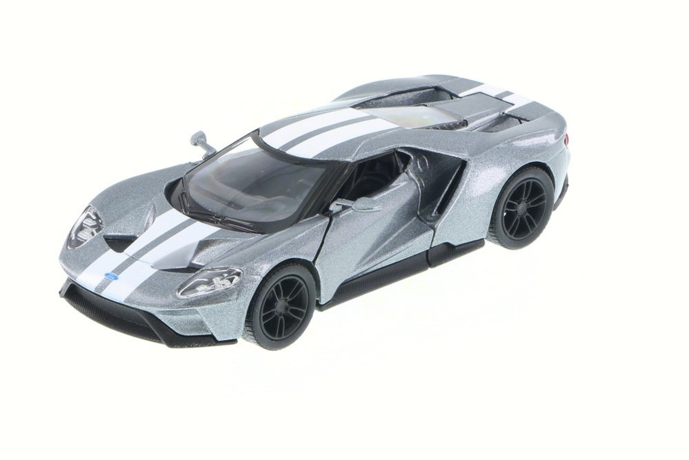 2017 Ford GT, Silver - Kinsmart 5391DF - 1/38 Scale Diecast Car (Brand New, but NOT IN BOX)