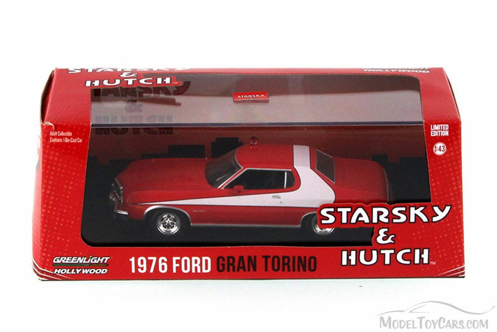 Greenlight 86442 1976 Ford Gran Torino Starsky and Hutch 1:43 Scale Diecast