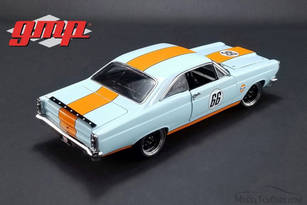 1967 Ford Fairlane #66 Street Fighter, Gulf Oil Blue - GMP 18858 - 1/18  Scale Diecast Model Toy Car