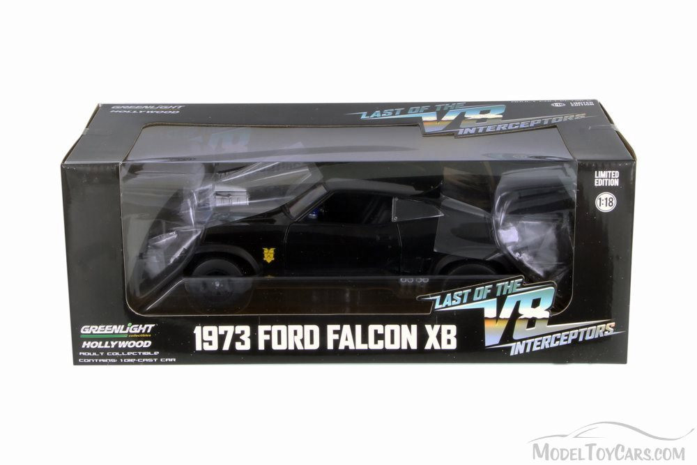 GreenLight 1973 Ford Falcon XB ミニカー1/18 1973 Ford Falcon XB Last of the Interceptors, Black - Greenlight