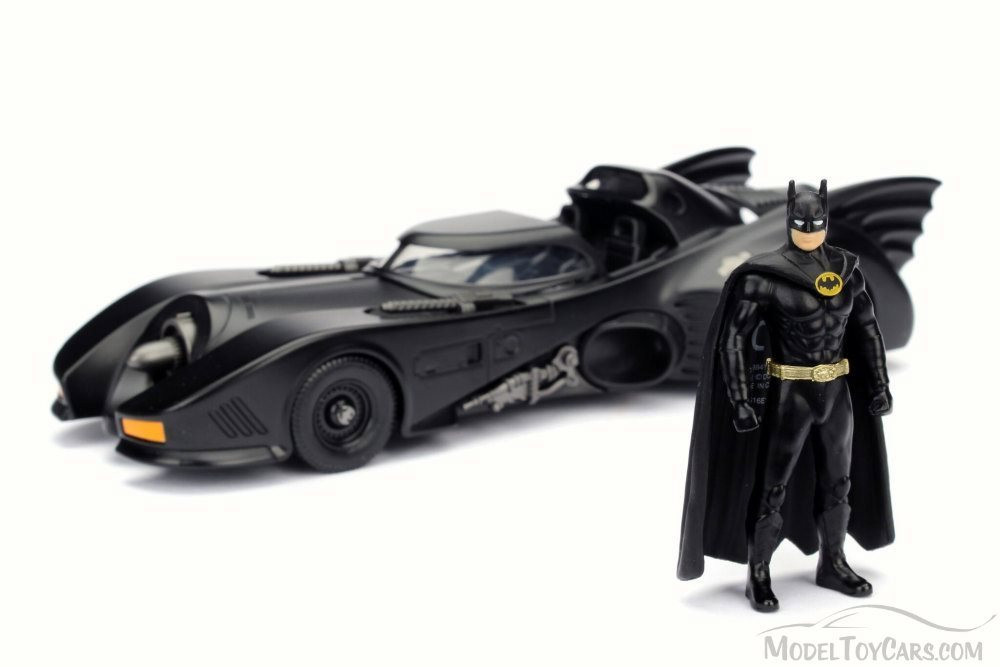 1989 Batmobile w/ Batman Figure, Black - Jada 98260 - 1/24