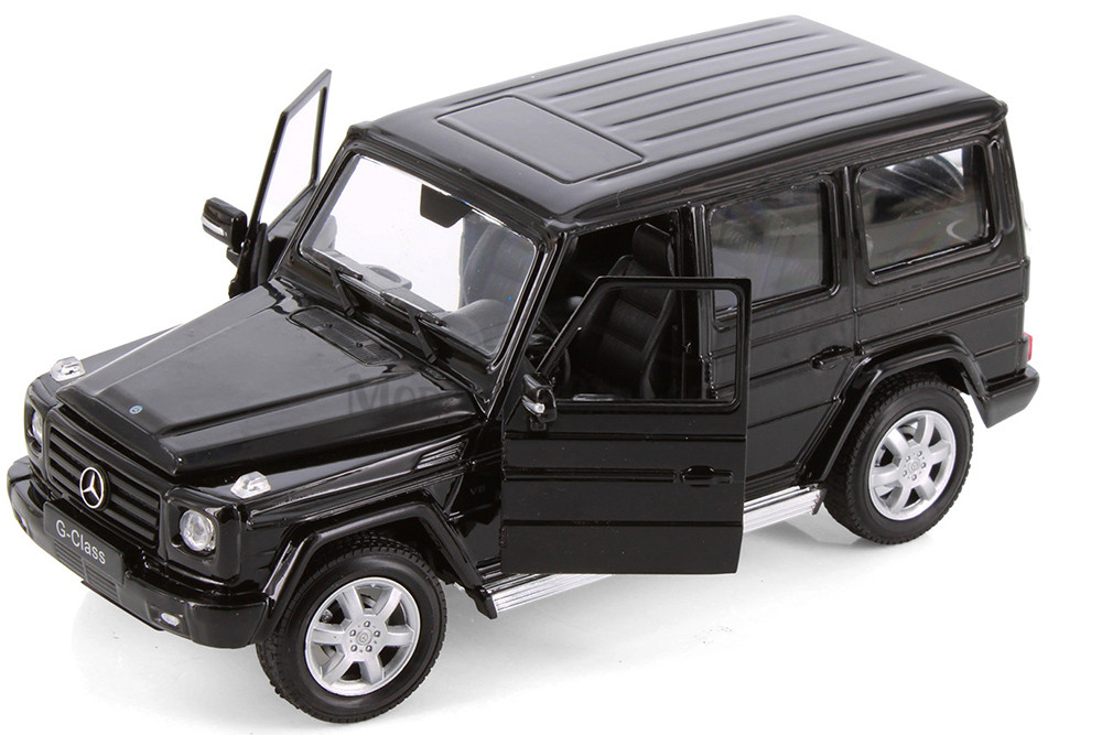 Mercedes-Benz G Class Wagon Hard Top, Black - Welly 24012/4D - 1/24 scale Diecast Model Toy Car
