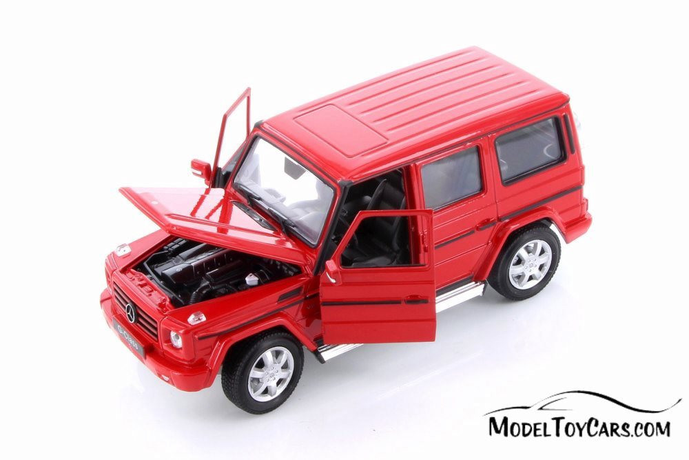 Mercedes-Benz G Class Wagon Hard Top, Red - Welly 24012/4D - 1/24 scale Diecast Model Toy Car