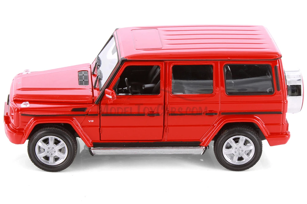 Mercedes-Benz G Class Wagon Hard Top, Red - Showcasts® 24012/4D - 1/24 scale Diecast Model Toy Car
