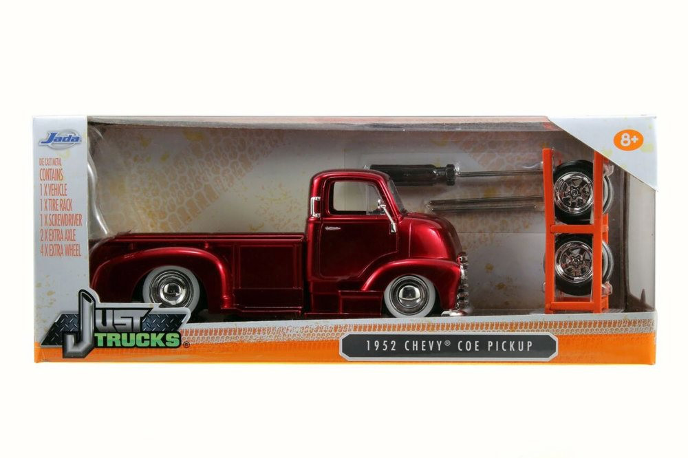 1952 Chevy COE Pick-Up, Red - Jada 54027/W12 - 1/24 Scale Diecast Model Toy Car