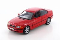 1998 BMW 328i, Red - Welly 9395-4D - 1/24 Scale Diecast Model Toy