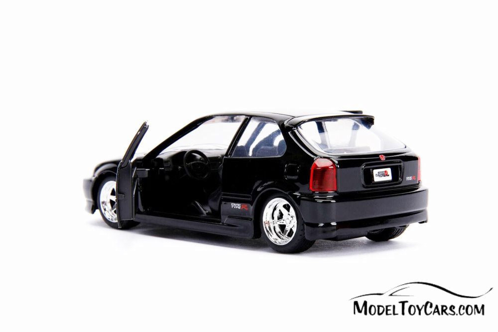 1997 Honda Civic Type R, Glossy Black - Jada 30973DP1 - 1/32