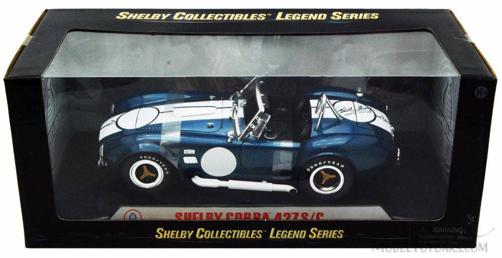1965 Shelby Cobra 427 S/C Convertible Carroll SC121-1 - 1/18 Scale Diecast Model Toy Car