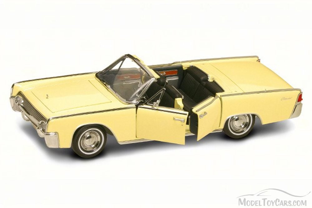 1961 Lincoln Continental Limousine, Yellow - Lucky 20088 - 1/18