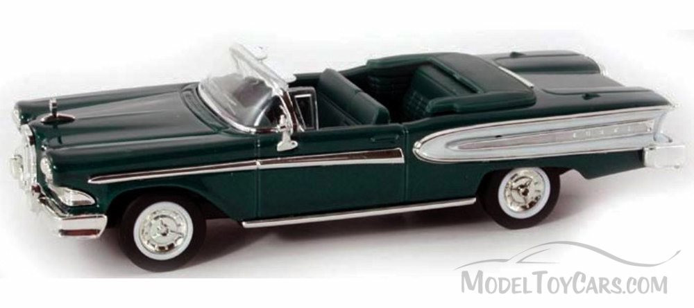 1958 Edsel Citation Convertible, Green - Yatming 94222 - 1/43 Scale Diecast Model Toy Car