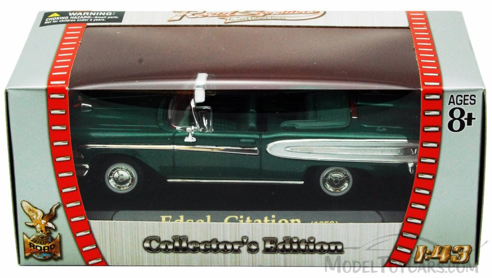 1958 Edsel Citation Convertible, Green - Yatming 94222 - 1