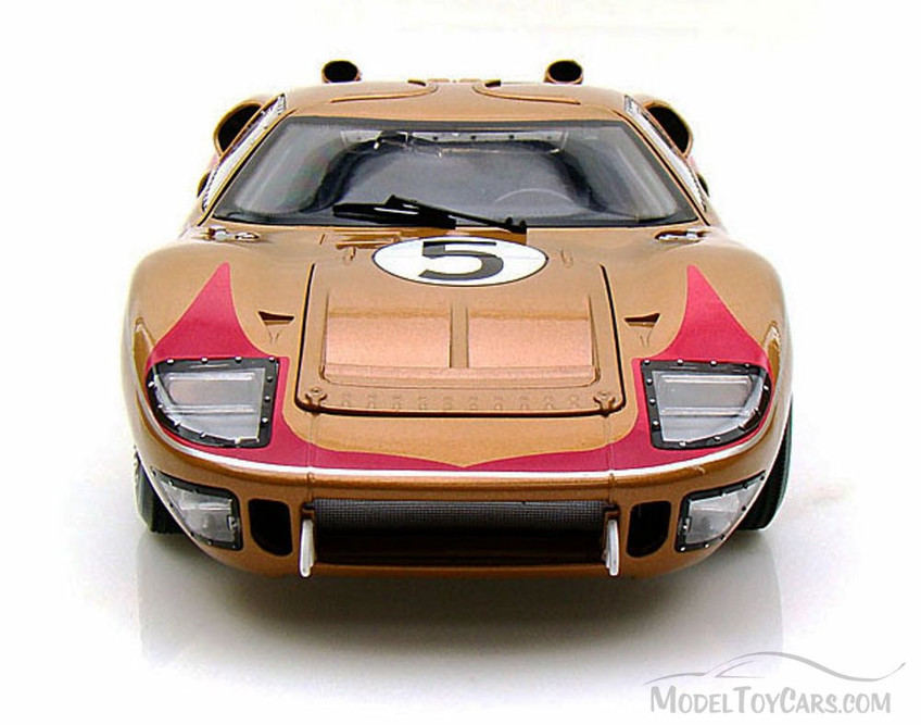 1966 Ford GT-40 MK II #5, Gold - Shelby  SC403 - 1/18 Scale Diecast Model Toy Car