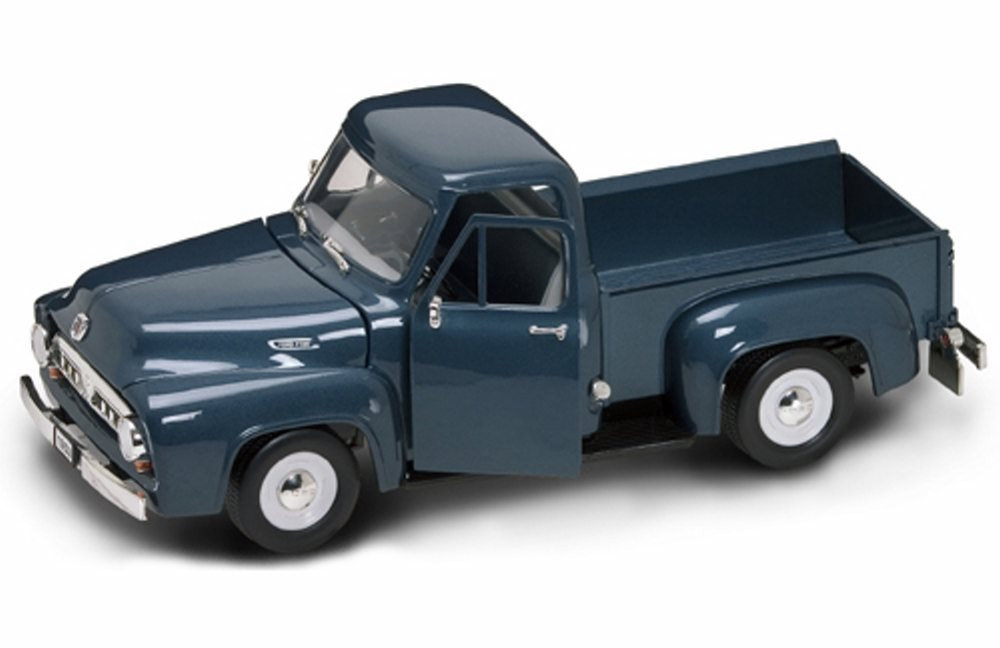 1953 Ford F-100 Pick Up, Blue - Yatming 92148 - 1/18 Scale Diecast Model  Toy Car