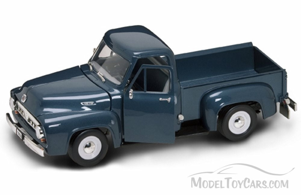 1953 Ford F-100 Pick Up, Blue - Yatming 92148 - 1/18 Scale Diecast Model Toy Car