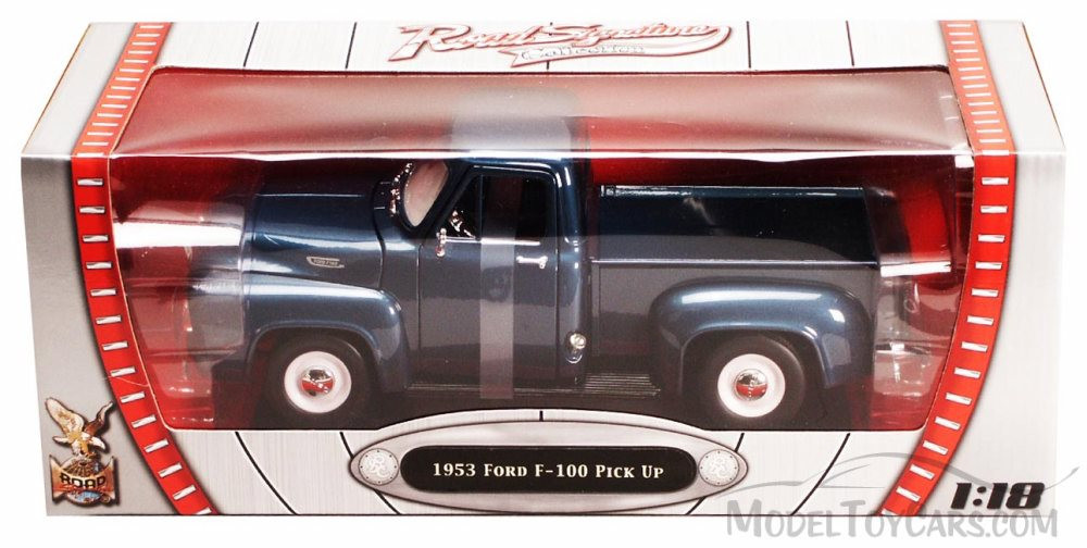 1953 Ford F-100 Pick Up, Blue - Yatming 92148 - 1/18 Scale Diecast Model  Toy Car