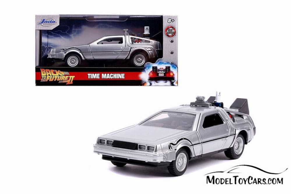 DeLorean DMC Time Machine, Back to the Future Part II - Jada 30541 - 1/32 scale Diecast Car