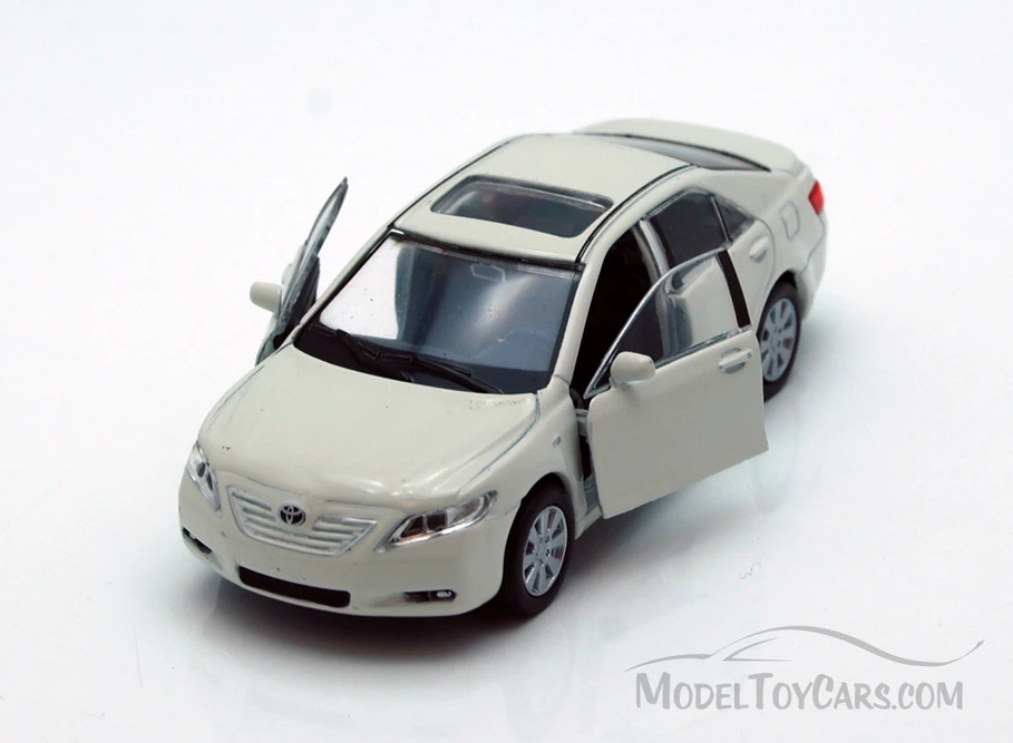 Toyota Camry, White - Welly 42391 - 4.5" Long Diecast Model Toy Car (Brand New, but NOT IN BOX)