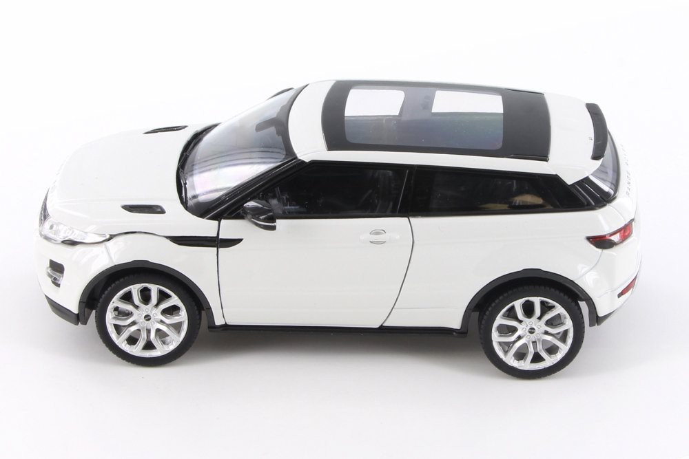 Land Rover Range Rover Evoque SUV w/ Sunroof, White - Welly 24021/4D - 1/24 Scale Diecast Model Toy Car