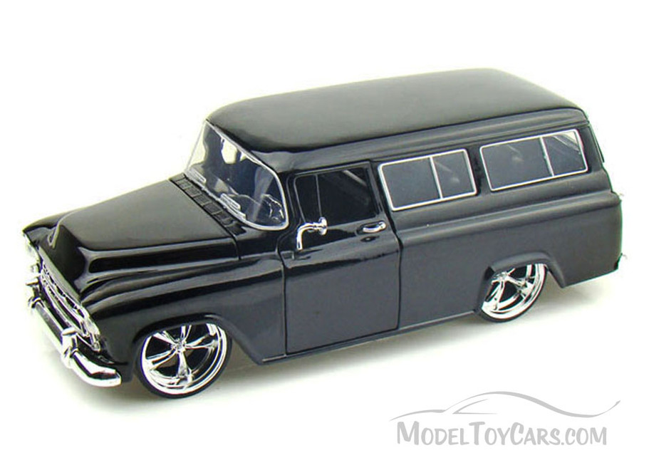 1957 Chevy Suburban, Black - Jada Toys Bigtime Kustoms 50267 - 1