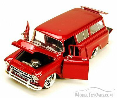 1957 Chevy Suburban, Red - Jada Toys Bigtime Kustoms 50267 - 1/24