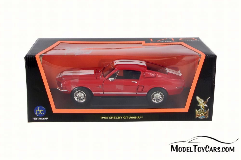 1968 Ford Shelby Mustang GT-500KR Hard Top, Red - Lucky Road