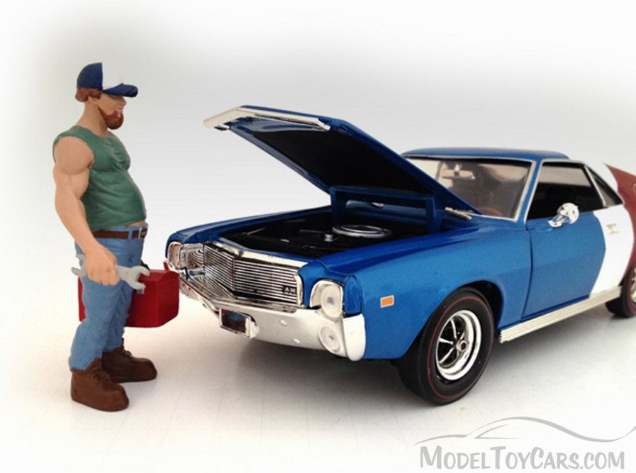 Tool Box Guy Figure, Green - American Diorama Figurine Musclemen