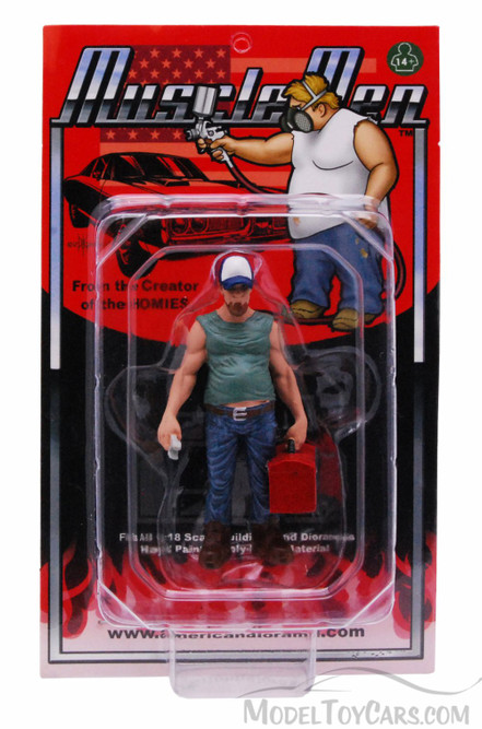 Tool Box Guy Figure, Green - American Diorama Figurine Musclemen